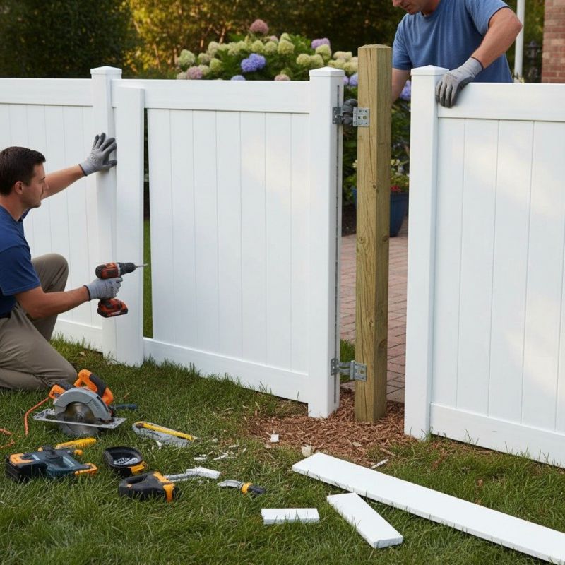 Pvc Fence Repair detail